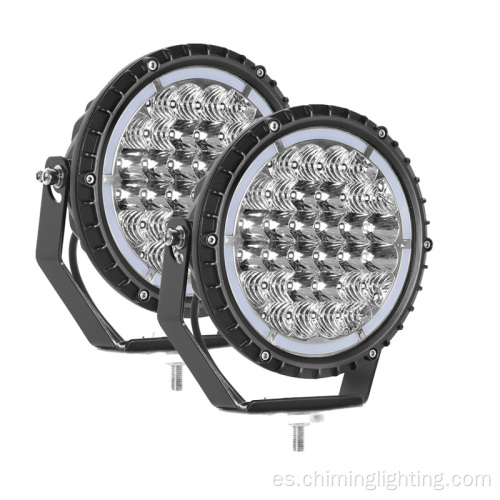 Luz de conducción LED de alta potencia de 8000LM Super Bright 7 pulgadas Lámpara de conducción de camiones DRL